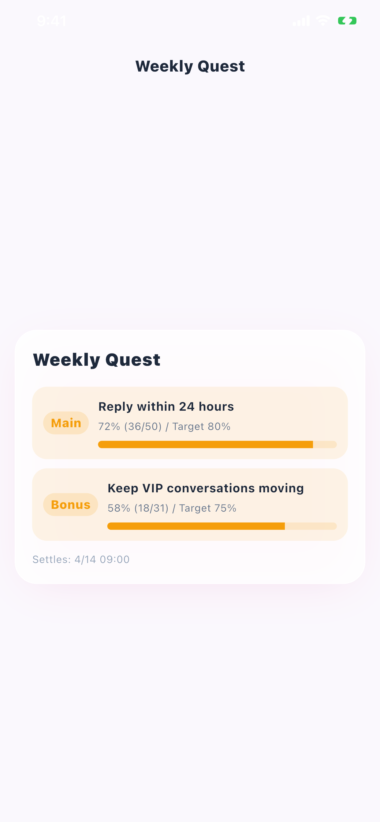 Pingra weekly quest screenshot
